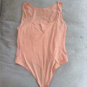 Lululemon Peach Scoop Neck Bodysuit
